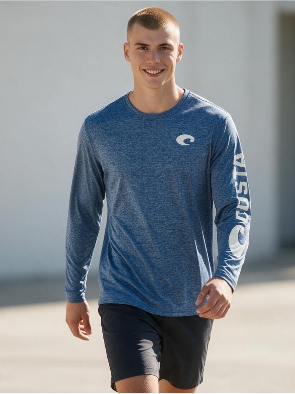 COSTA Men’s Medium Blue Long Sleeve Shirt
